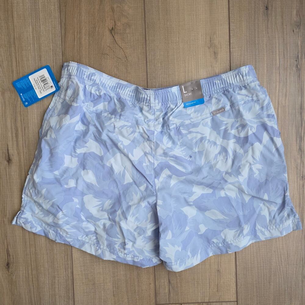 Columbia Women's Sandy River II Printed Blue Shorts Women Sz L - Picture 10 of 11